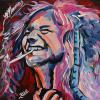 Janis Joplin, 12" x 12", acrylic on canvas