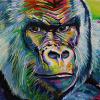 Gorilla, 18" x 24", acrylic on canvas