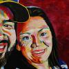 Robbie and Kim Coppard, 24" x 36", acrylic on canvas