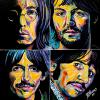 The Beatles, 36" x 36", acrylic on canvas