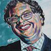 Naheed Nenshi No. 5, 12" x 12", acrylic on canvas