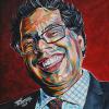 Naheed Nenshi No. 6, 12" x 12", acrylic on canvas