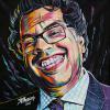 Naheed Nenshi No. 7, 12" x 12", acrylic on canvas