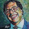 Naheed Nenshi No. 8, 12" x 12", acrylic on canvas