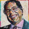 Naheed Nenshi No. 9, 12" x 12", acrylic on canvas