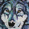 Wolf, 10" x 20", acrylic on canvas