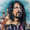 Dave Grohl, 18" x 24", acrylic on canvas