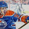 Connor McDavid, 24" x 48", acrylic on canvas