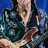 Stevie Ray Vaughan, 18" x 36", acrylic on canvas