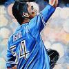 Roberto Osuna, 12" x 24", acrylic on canvas