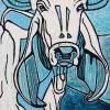 Kanchanaburi Cow, 18" x 24", acrylic on canvas