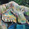 Thailand Elephant, 18" x 36", acrylic on canvas
