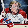 Guy Lafleur, 16" x 16", acrylic on canvas