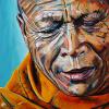 The Memorable Monk, 20" x 20", acrylic on canvas 