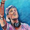 Avicii, 15" x 30", acrylic on canvas