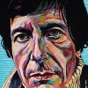 Leonard Cohen, 14" x 18", acrylic on canvas