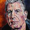 Anthony Bourdain, 16" x 20", acrylic on canvas