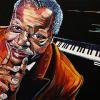 Oscar Peterson, 24" x 36", acrylic on canvas