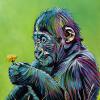 Baby Gorilla, 20" x 30", acrylic on canvas