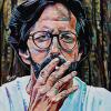 Eric Clapton, 18" x 24", acrylic on canvas