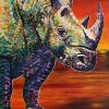 Rhino No. 2., 24" x 36", acrylic on canvas
